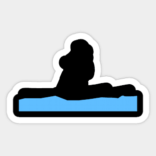 Water Bike Silhouette Sticker